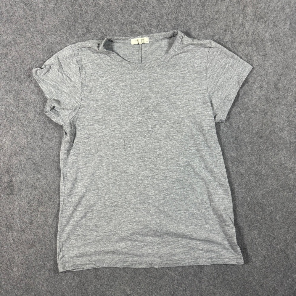 Rag & Bone T-Shirt Womens Small Gray Short Sleeve Cotton Viscose Blend Basic Tee